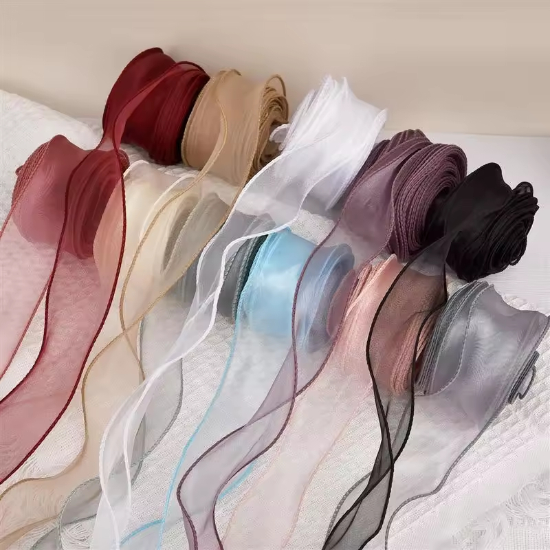 Ribbon Organza Roll - Ruban en mousseline transparente de 10