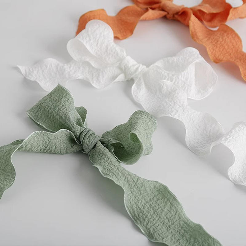 Ribbon Organza Roll - Rouleau de rubans froissés à bord
