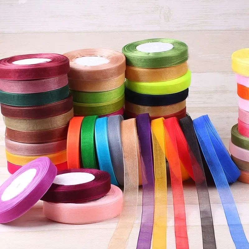 Ribbon Organza Roll - Rubans en organza de 15 mm,