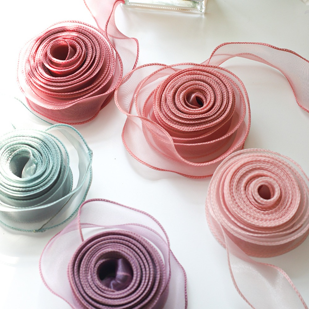 Ribbon Organza Roll - Ruban en satin de 40 mm,