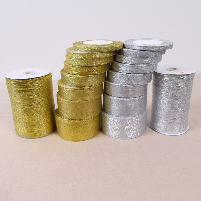 Ribbon Organza Roll - Ruban d'oignon doré et argenté fait