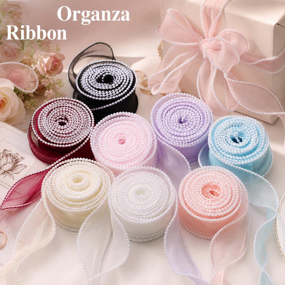 Ribbon Organza Roll - 5 yards/rouleau, ruban en organza à