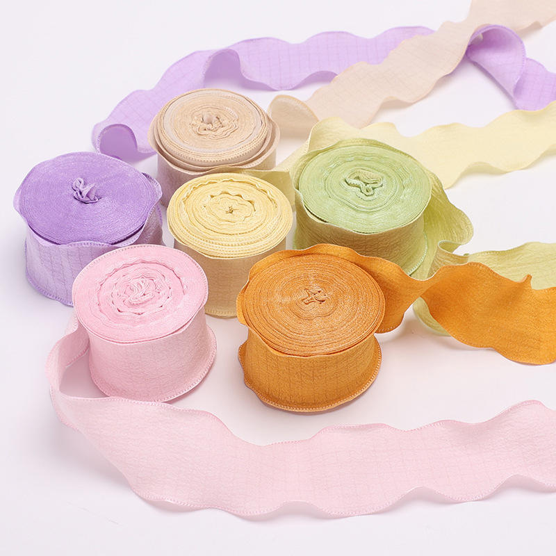 Rouleau de rubans froissés à b - Ribbon Organza Roll avis et prix