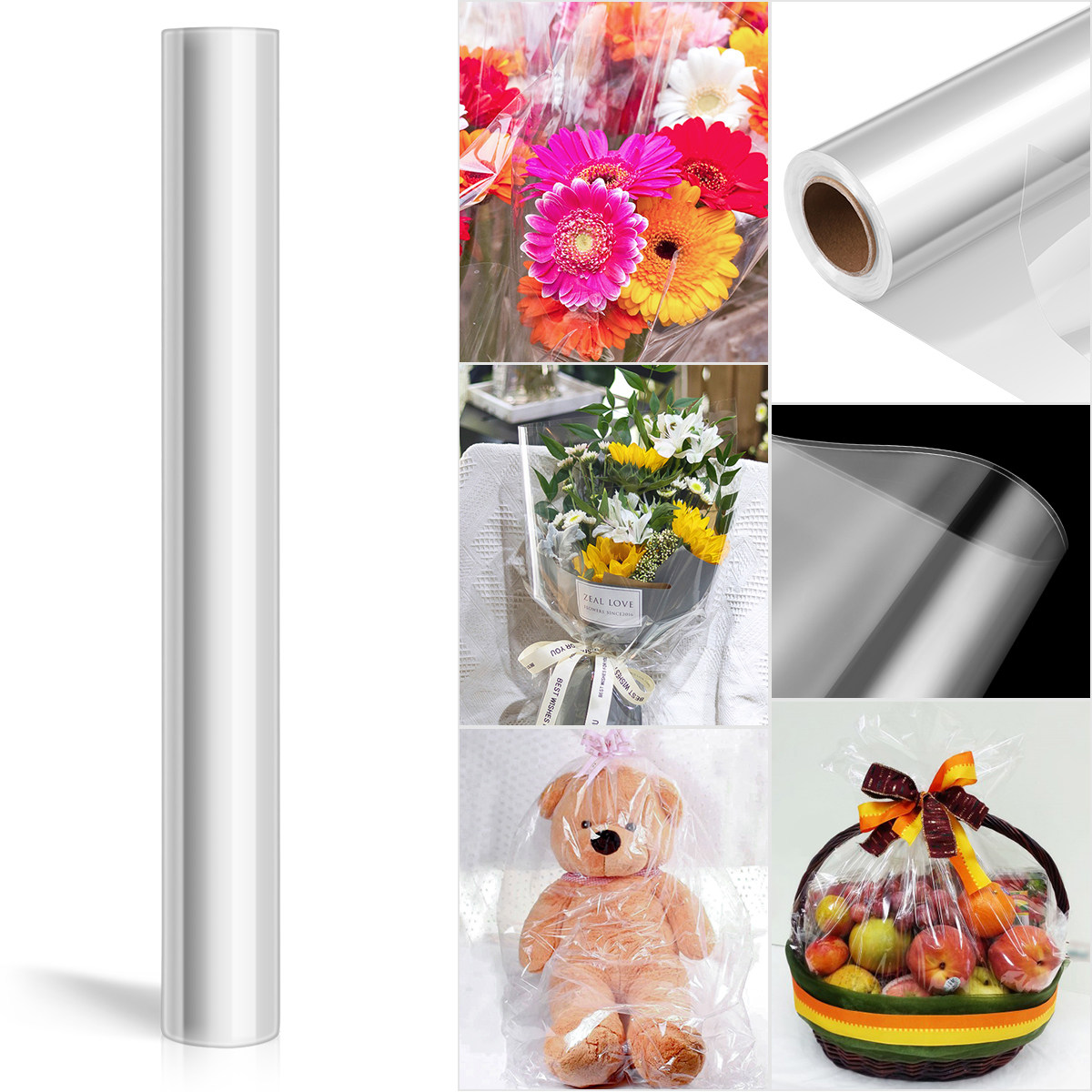 Rouleau de papier d'emballage  - Cellophane Wrap Clear avis et prix