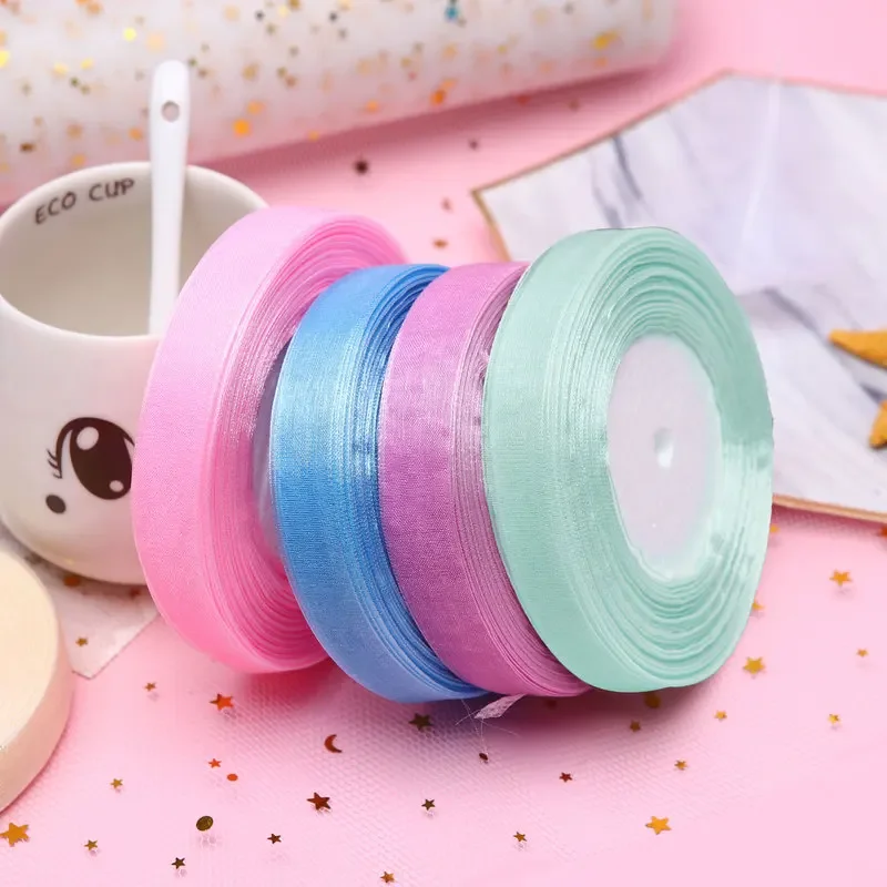 Rubans en organza de 15 mm, 50 - Ribbon Organza Roll avis et prix