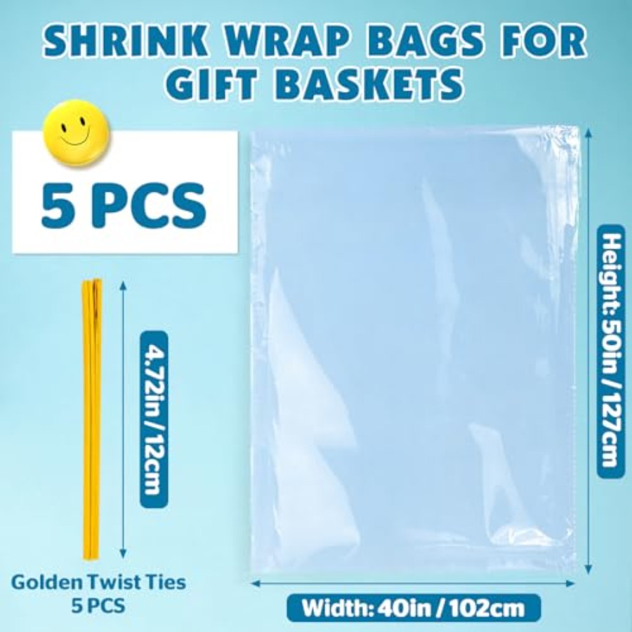 5 sacs rétractables extra larg - Cellophane Wrap Clear avis et prix