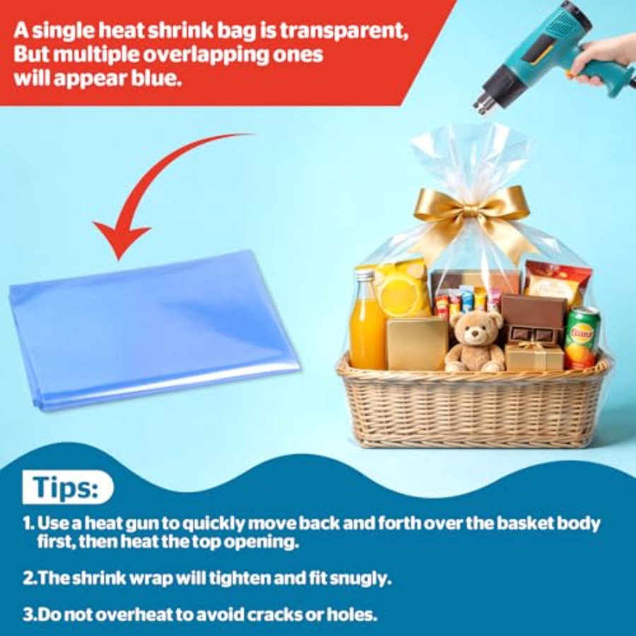 5 sacs rétractables extra larg - Cellophane Wrap Clear avis et prix