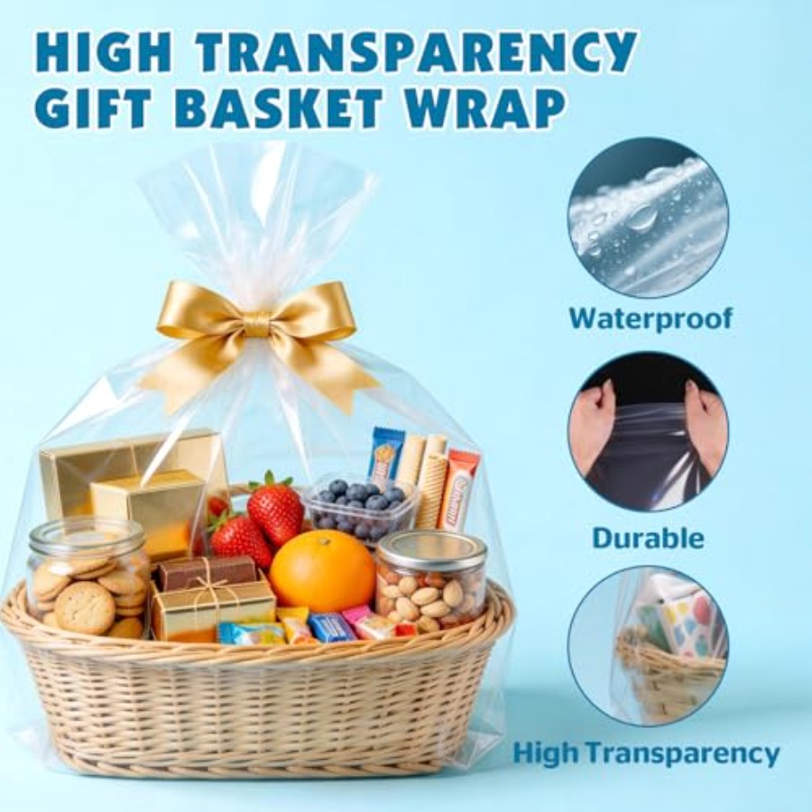 8 sacs en cellophane de grande - Cellophane Wrap Clear avis et prix