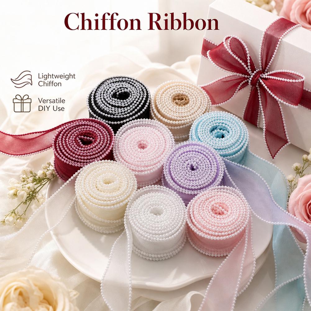 5 yards/rouleau, ruban en orga - Ribbon Organza Roll avis et prix