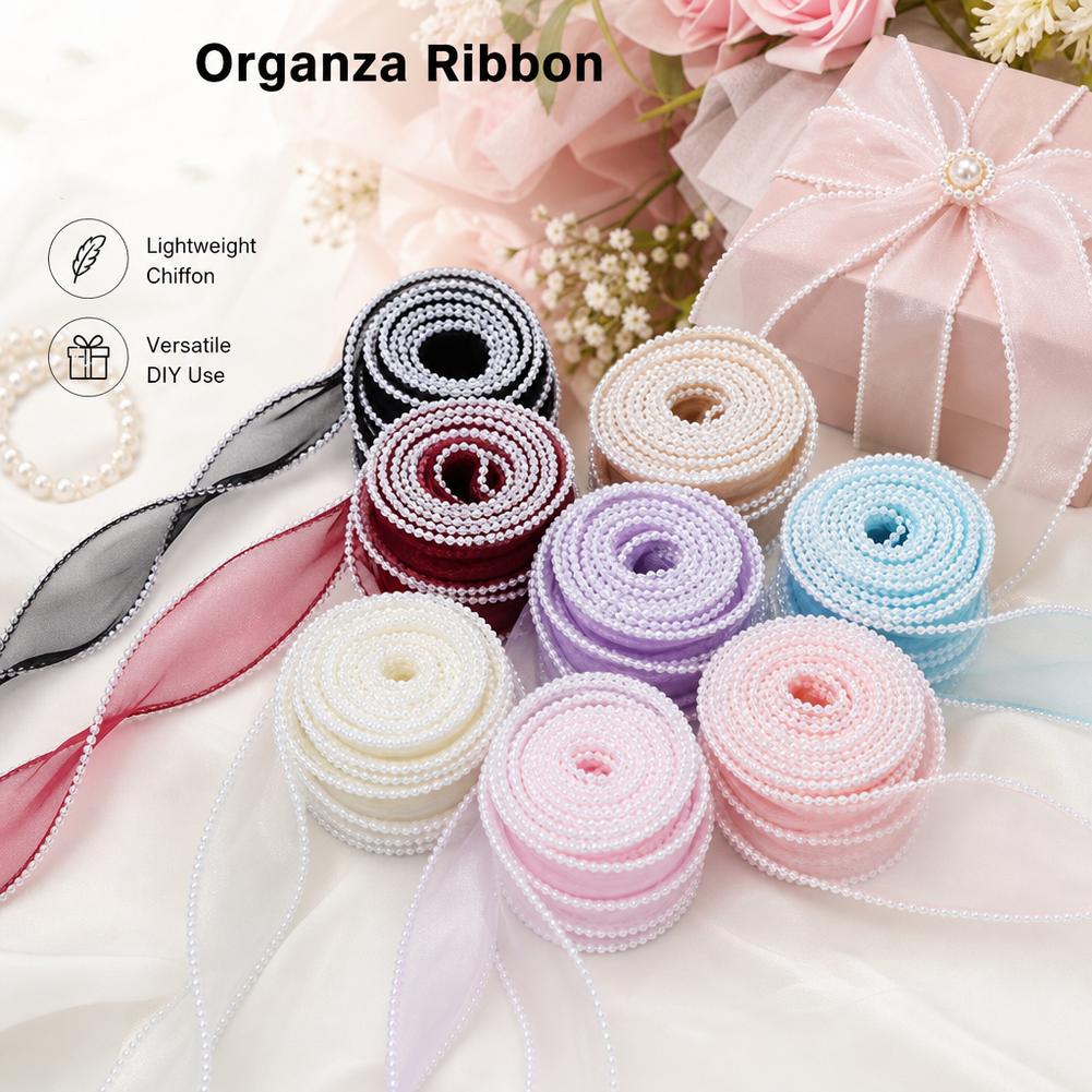 5 yards/rouleau, ruban en orga - Ribbon Organza Roll avis et prix