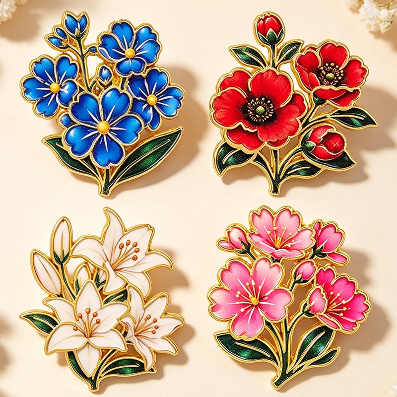 Broche Émail Vintage Mignonne  - Florist Supplies avis et prix