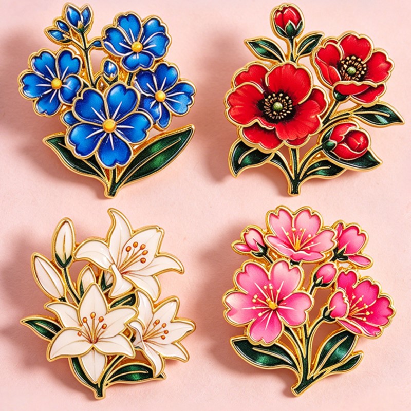 Broche Émail Vintage Mignonne  - Florist Supplies avis et prix