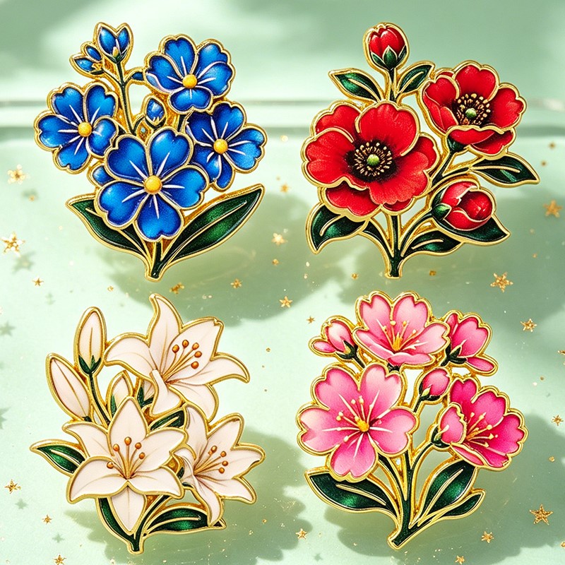 Broche Émail Vintage Mignonne  - Florist Supplies avis et prix