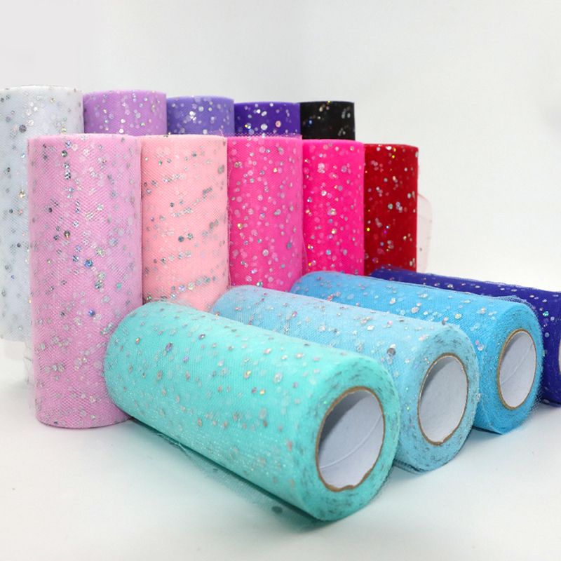 Rouleau de Tulle à paillettes  - Ribbon Organza Roll avis et prix