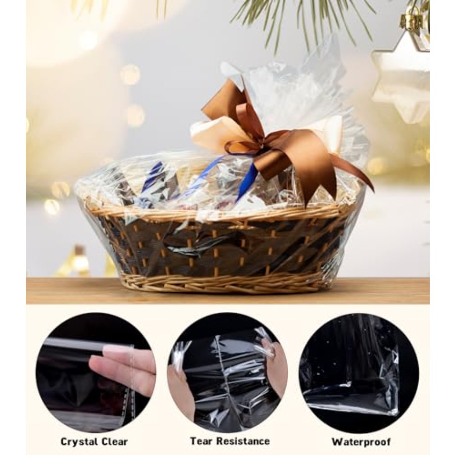 6 sacs en cellophane extra lar - Cellophane Wrap Clear avis et prix